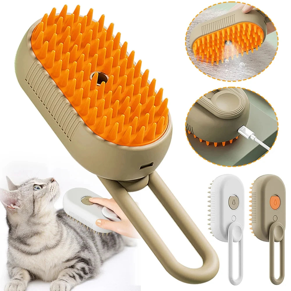 Steam Massage Cat Grooming Brush™