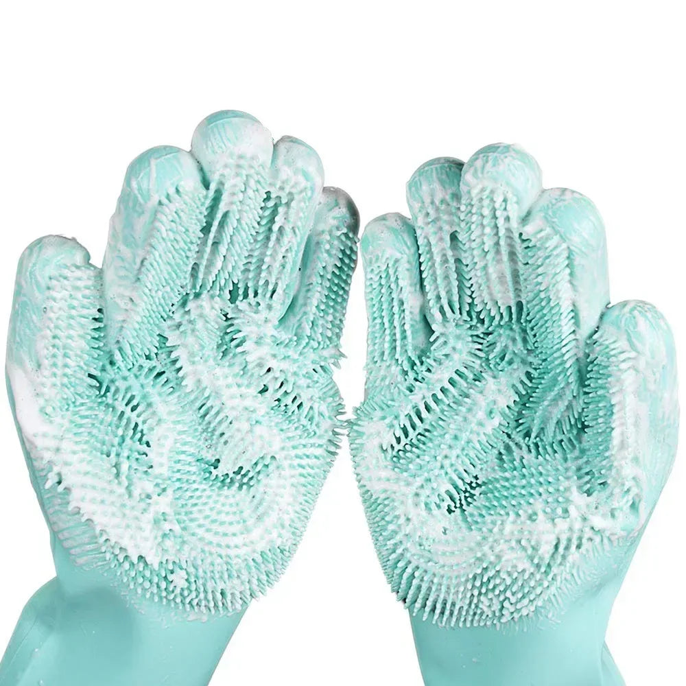 3-in-1 Silicone Pet Scrubber Glove