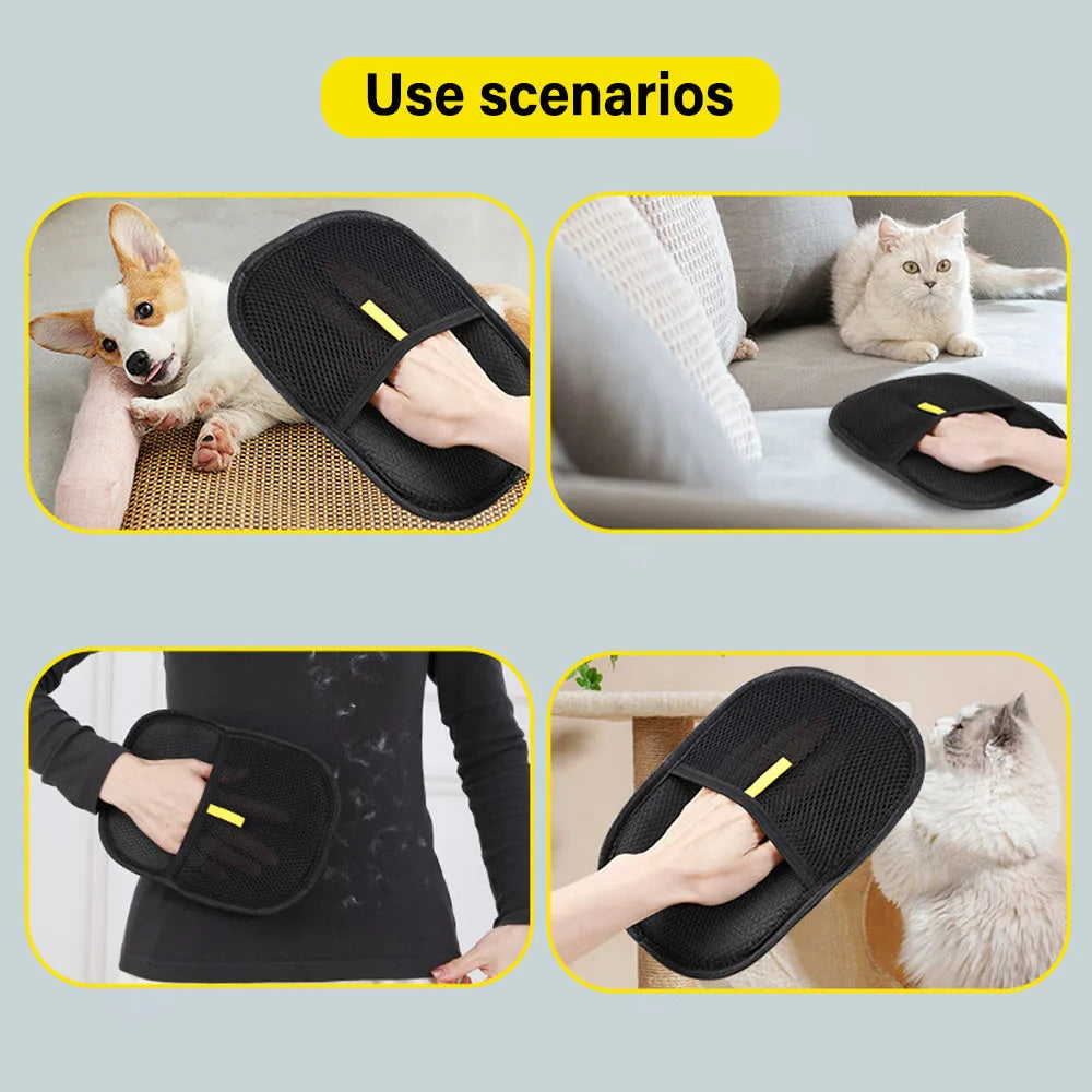 Pet Grooming Gloves for Fur-Free Homes™