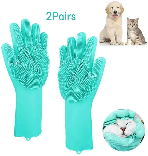 Pet Bathing Massage Gloves™
