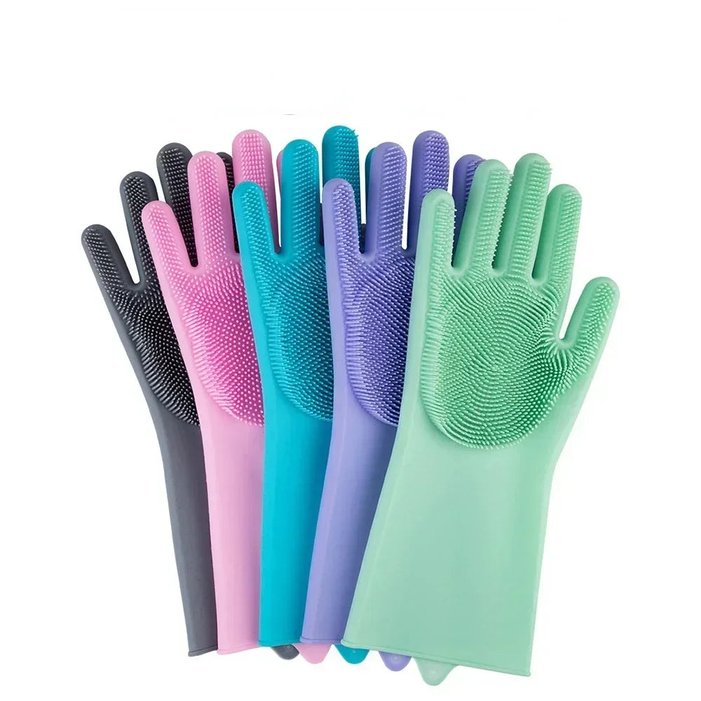 3-in-1 Silicone Pet Scrubber Glove