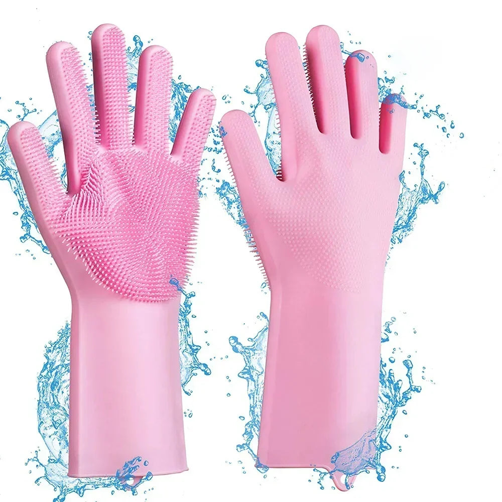 3-in-1 Silicone Pet Scrubber Glove