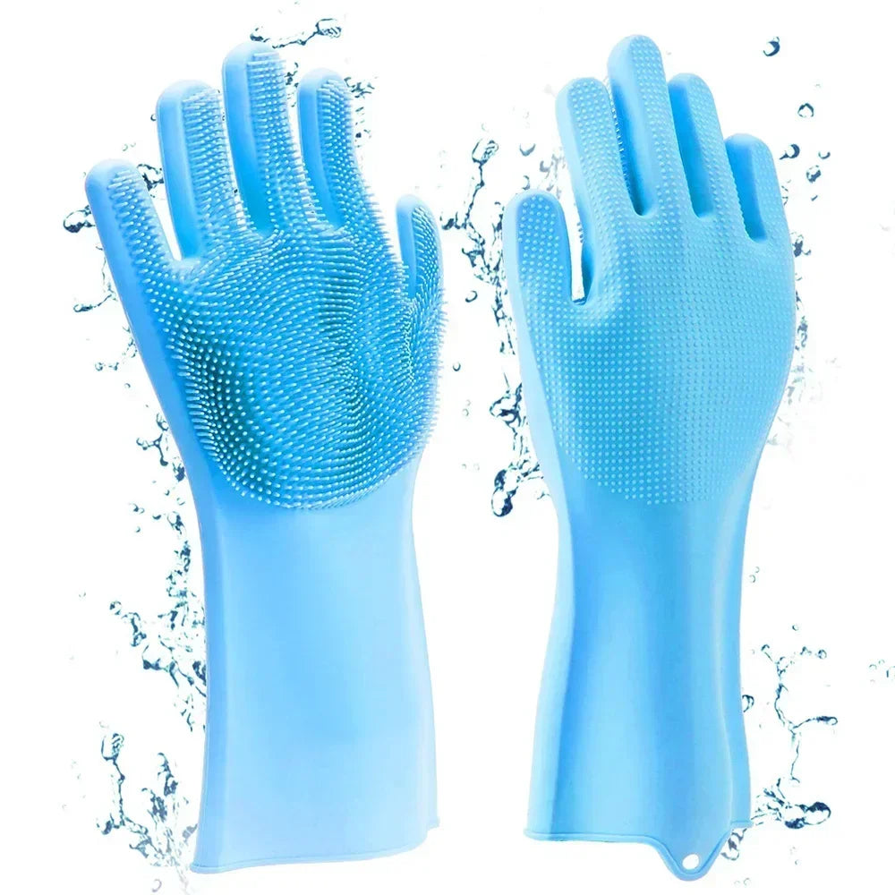 3-in-1 Silicone Pet Scrubber Glove